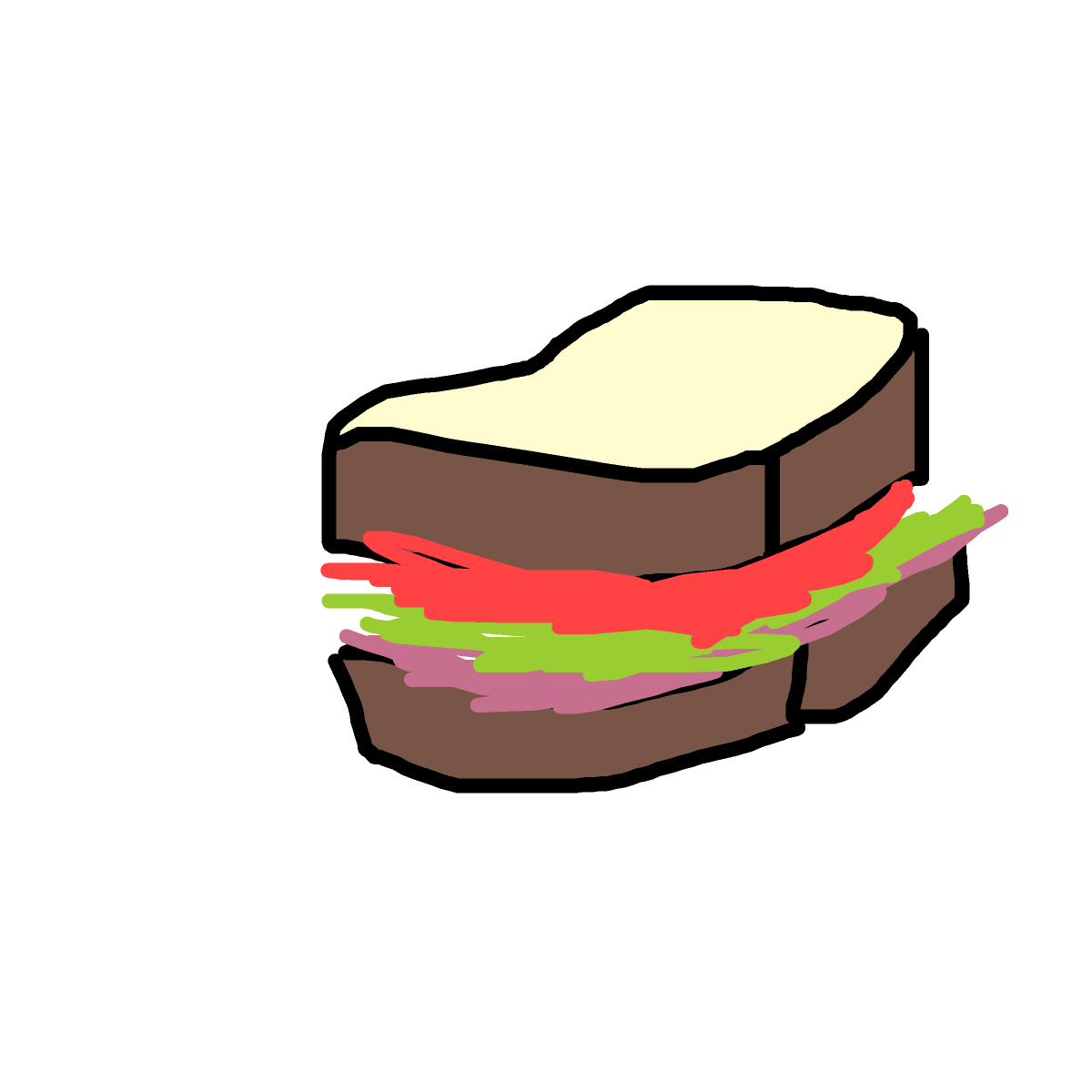 Sandwich drawing by thegreatbeargod