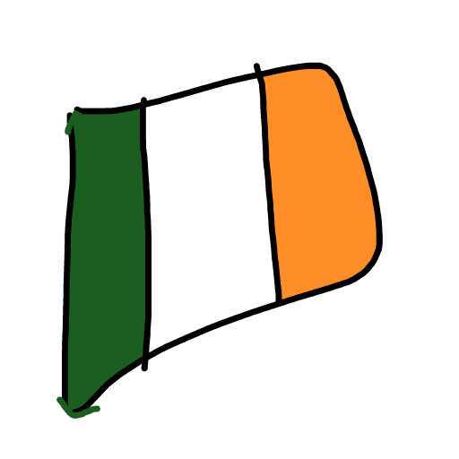 Irish Flag drawing by vivid-color-style