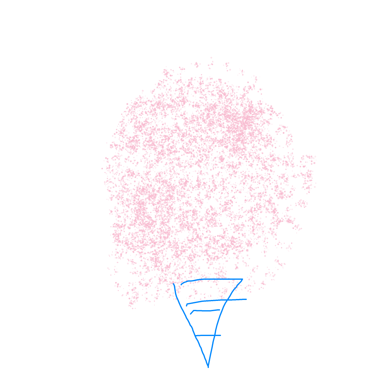 Cotton Candy drawing by neesh
