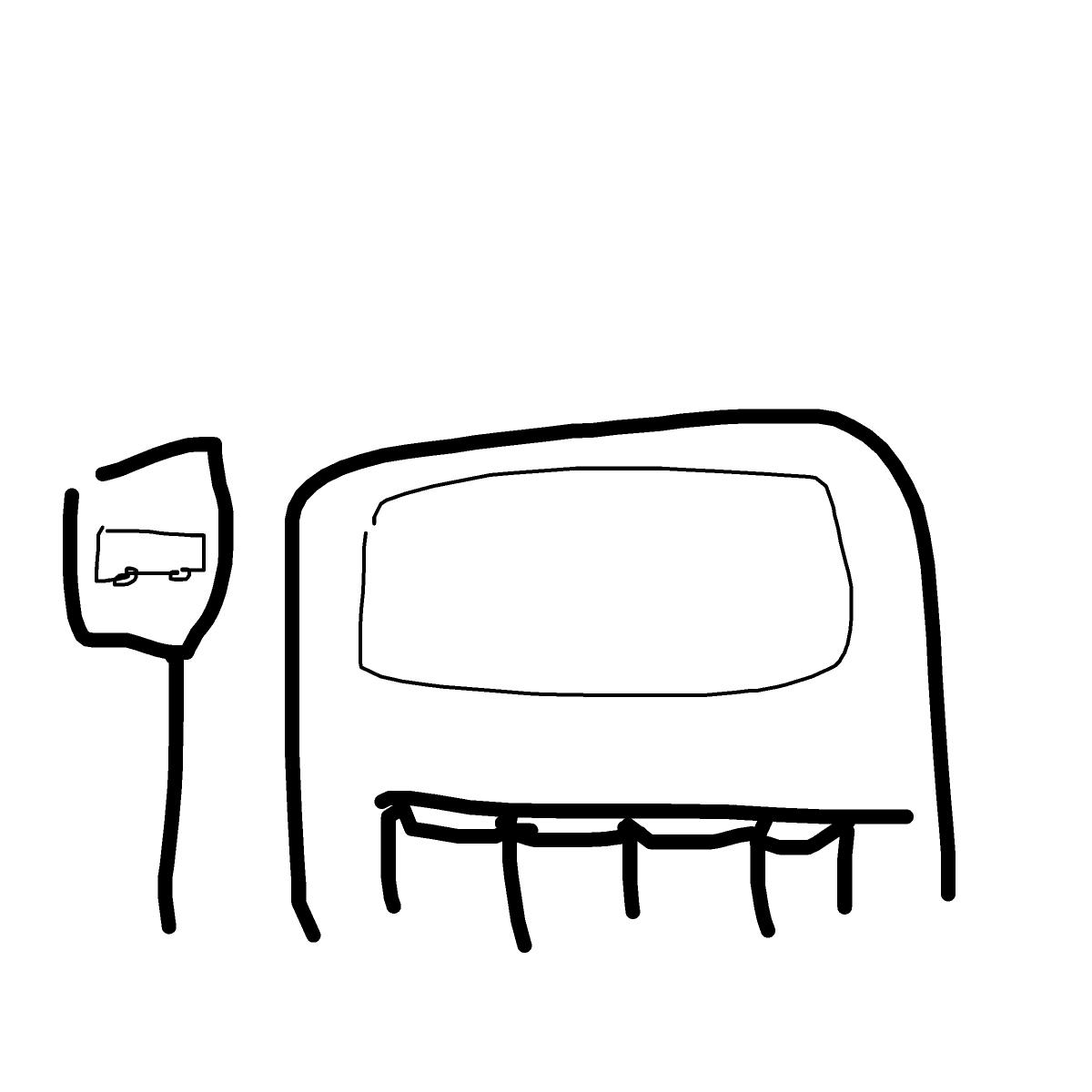 Bus Stop drawing by vale