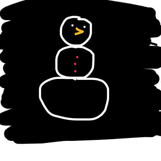 Snowman drawing by lex