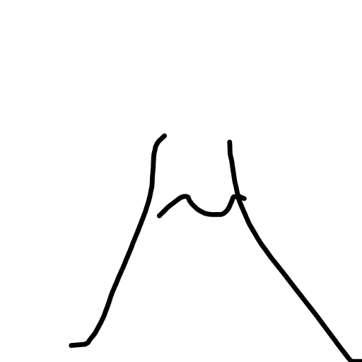 Mount Fuji drawing by bia
