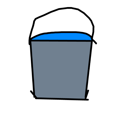 Bucket drawing by bla bla bla