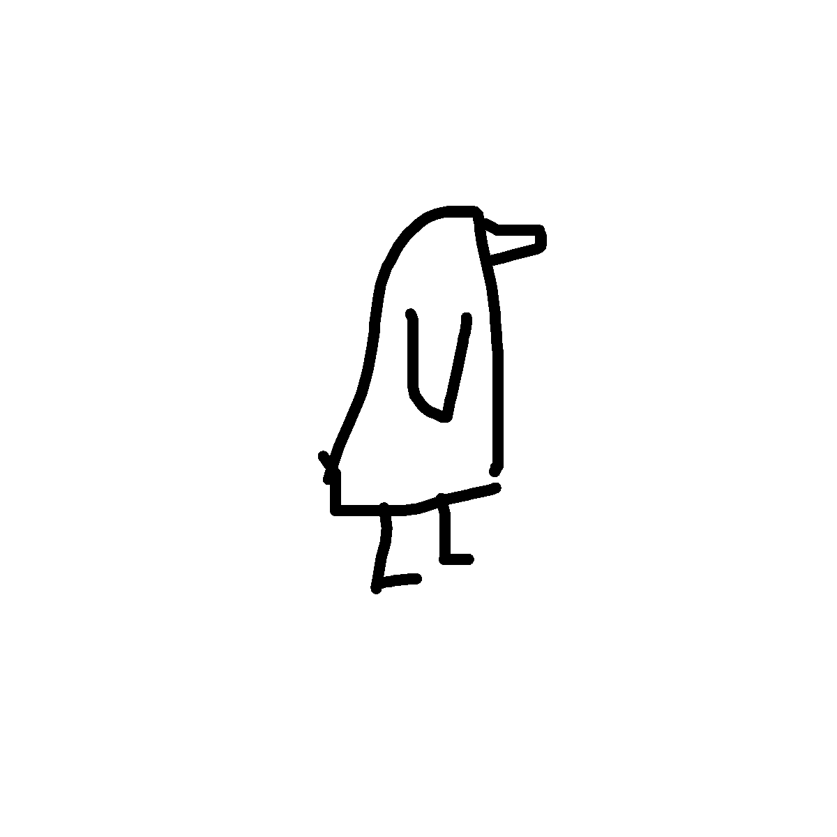 Penguin drawing by dawn-alpha-ace
