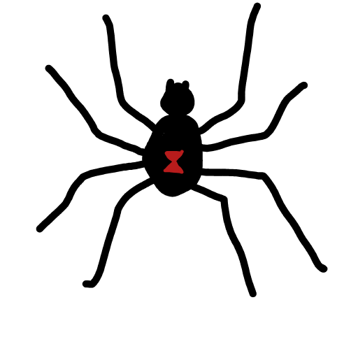 Spider drawing by Guardianoflives