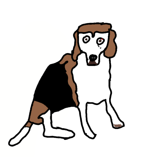 Dog drawing by Cwis448