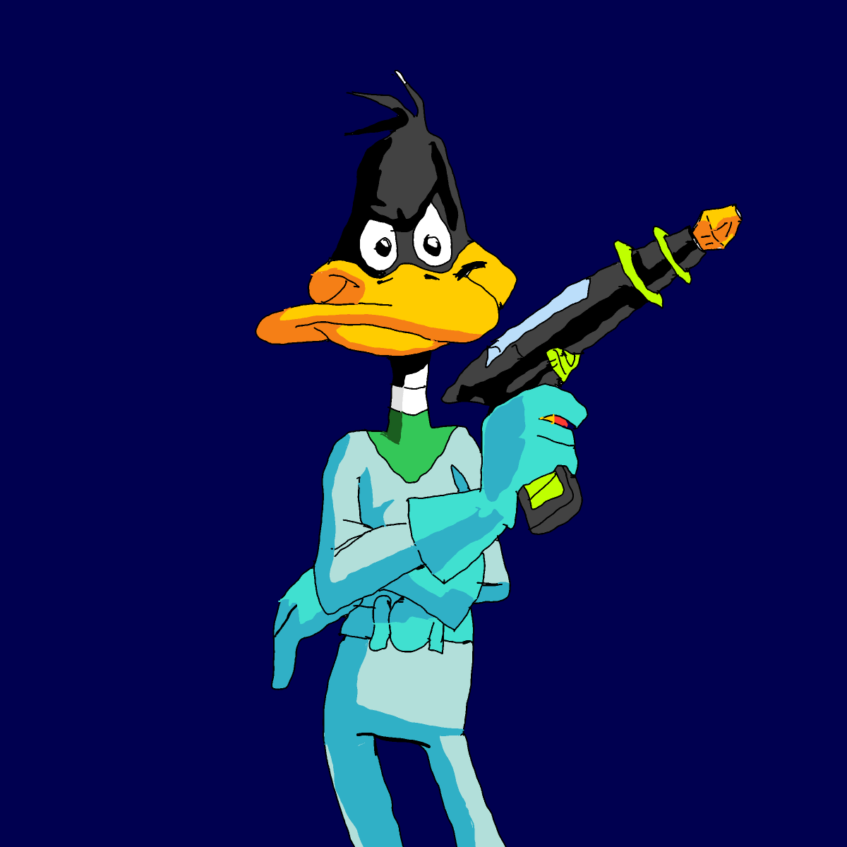 Duck Dodgers drawing by Guardianoflives