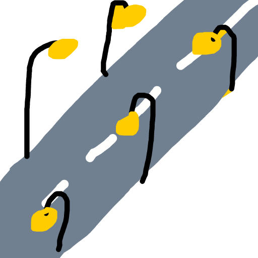 Streetlight drawing by bia