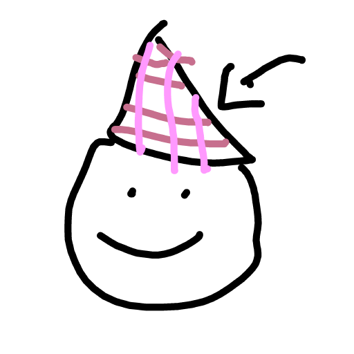 Party Hat drawing by Betsy