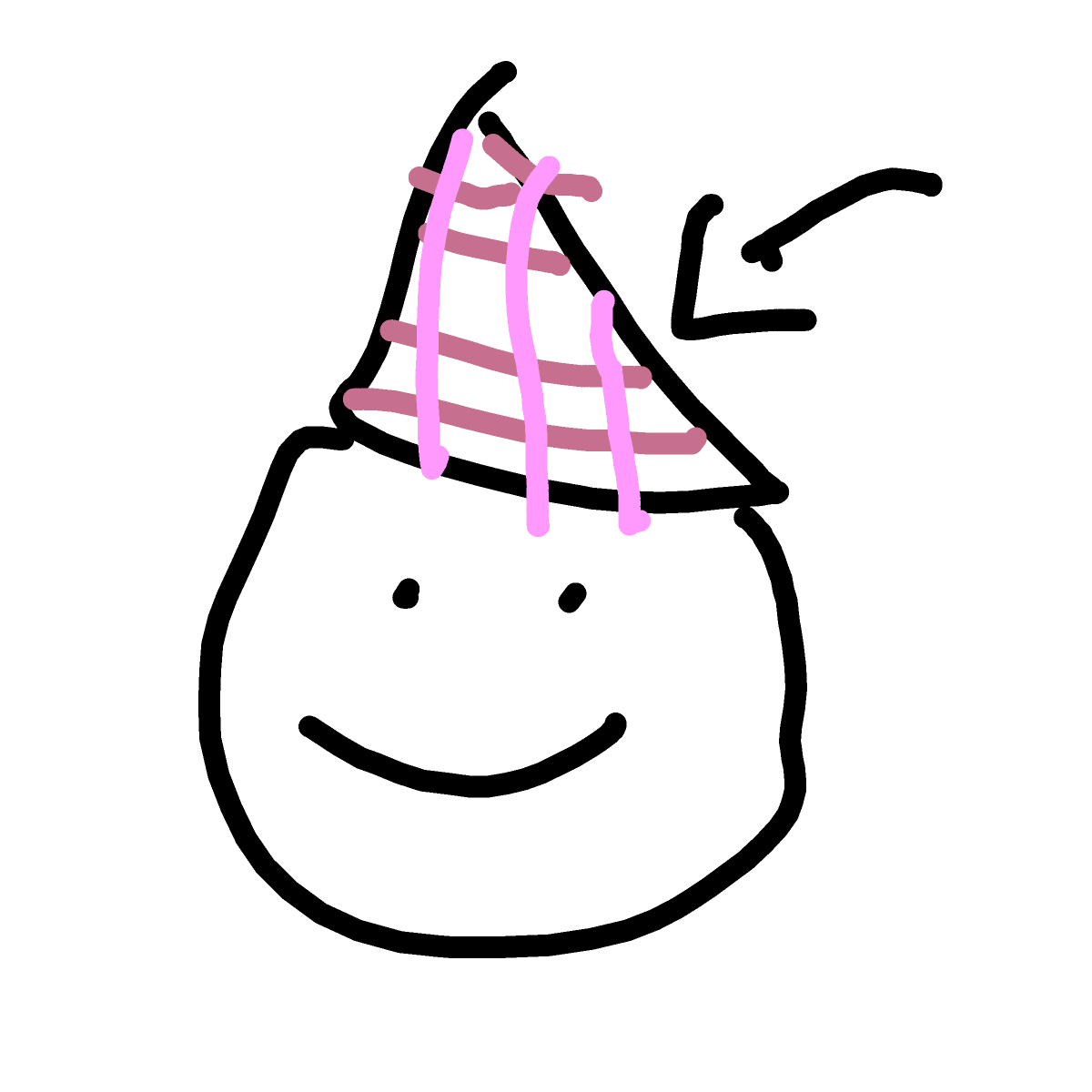 Party Hat drawing by Betsy