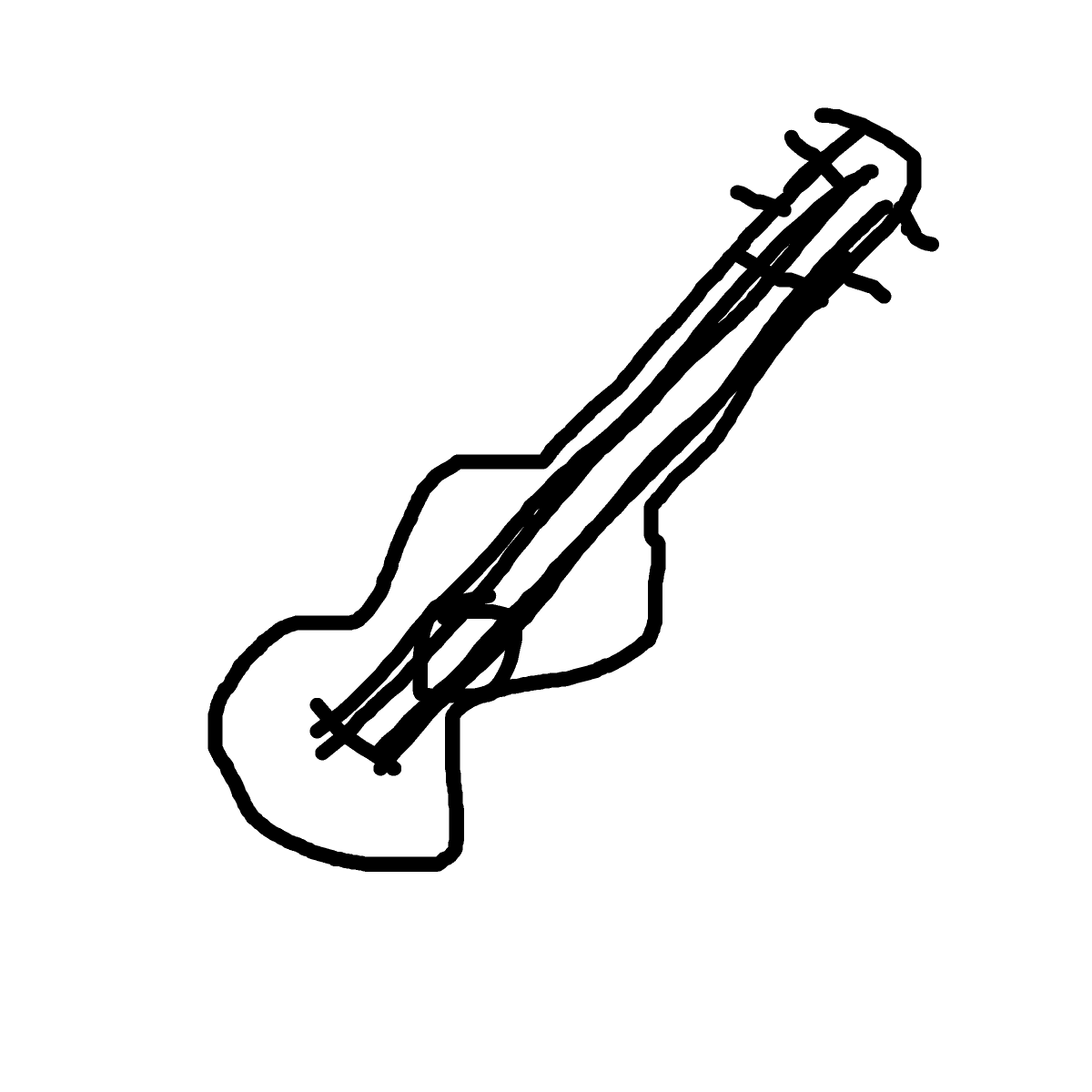 Guitar drawing by juju