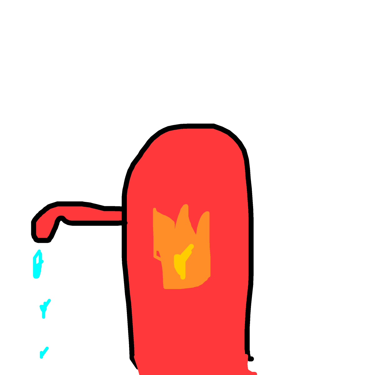 Fire Hydrant drawing by louie