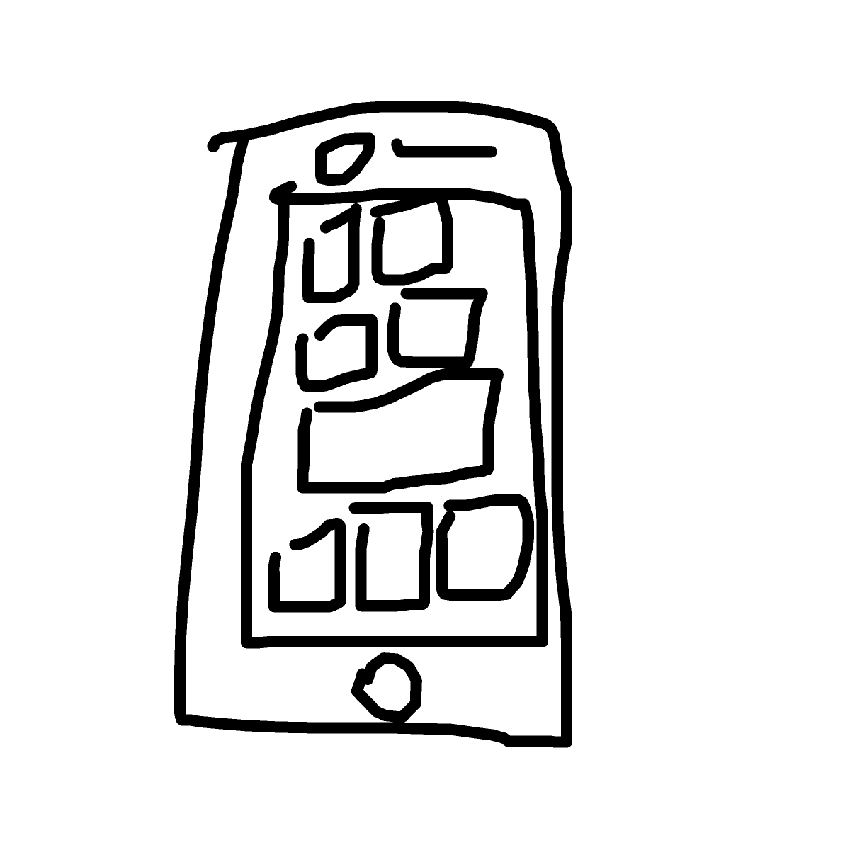 Phone drawing by reggie