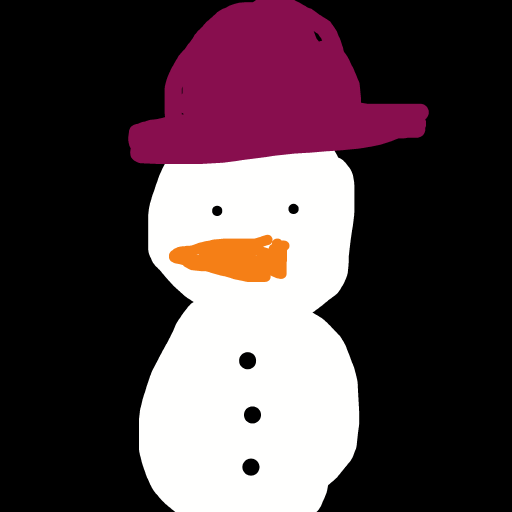 Snowman drawing by misha