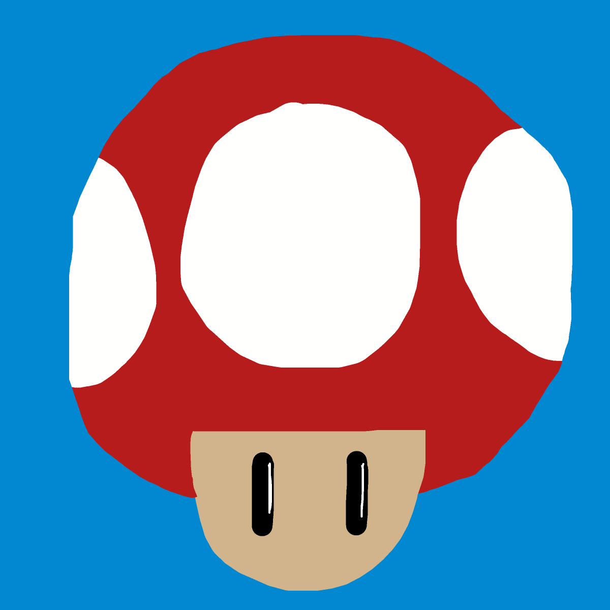 Super Mushroom drawing by jashezilla