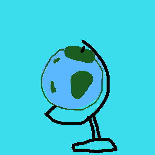 Globe drawing by krissywissy