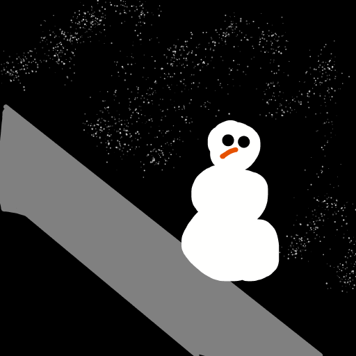 Snowman drawing by wave-zest-painter