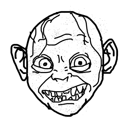 Gollum drawing by countnicula