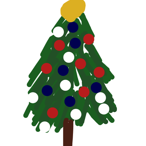 XMas Tree drawing by wave-zest-painter