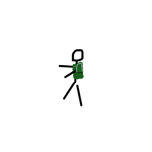 Backpack drawing by brush-star-site