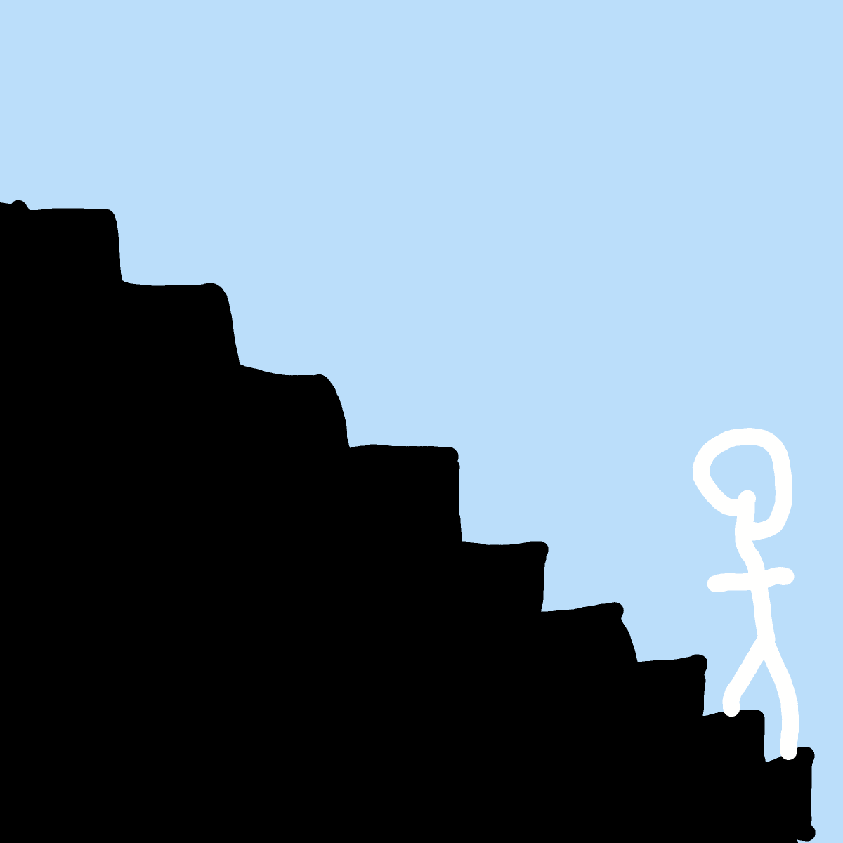 Stairs drawing by Horseeeeeeeeey