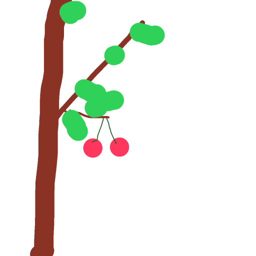 Cherry drawing by vangogh