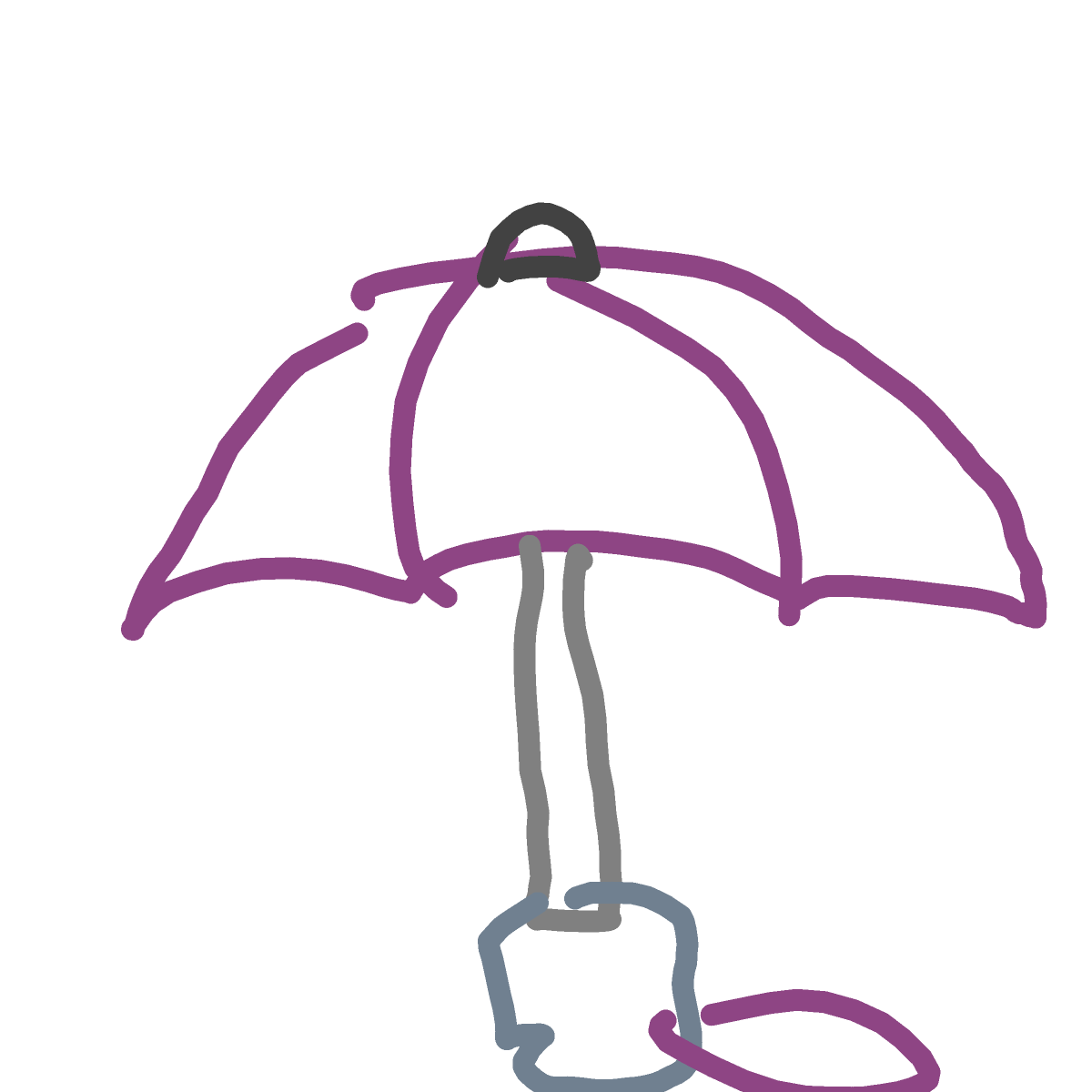 Umbrella drawing by Juliezzz