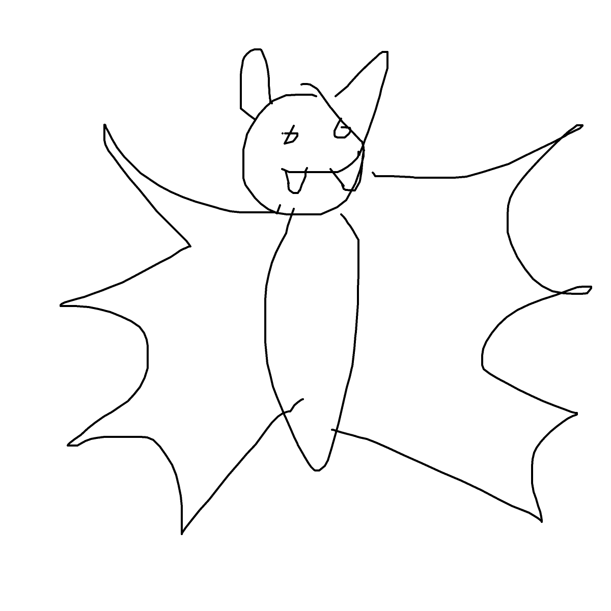 Bat drawing by solar-deep-valor
