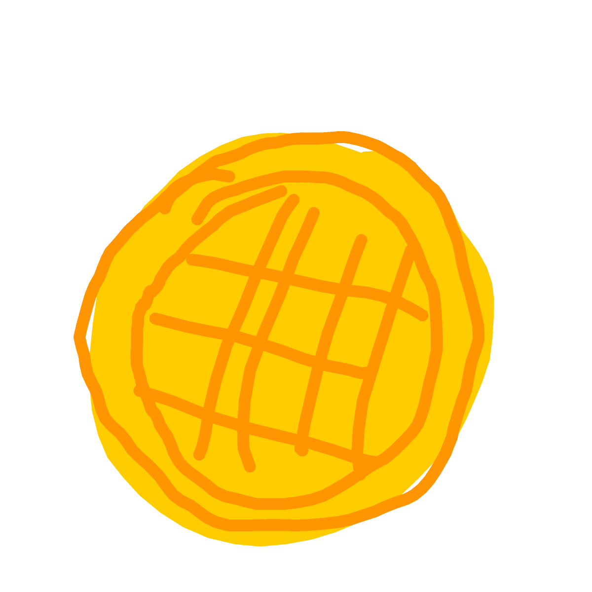 Waffle drawing by Bri3