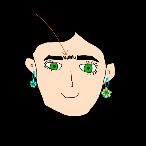 Unibrow drawing by krissywissy