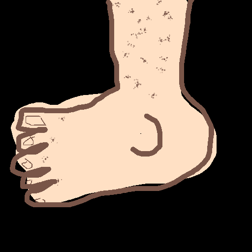 Foot drawing by krissywissy