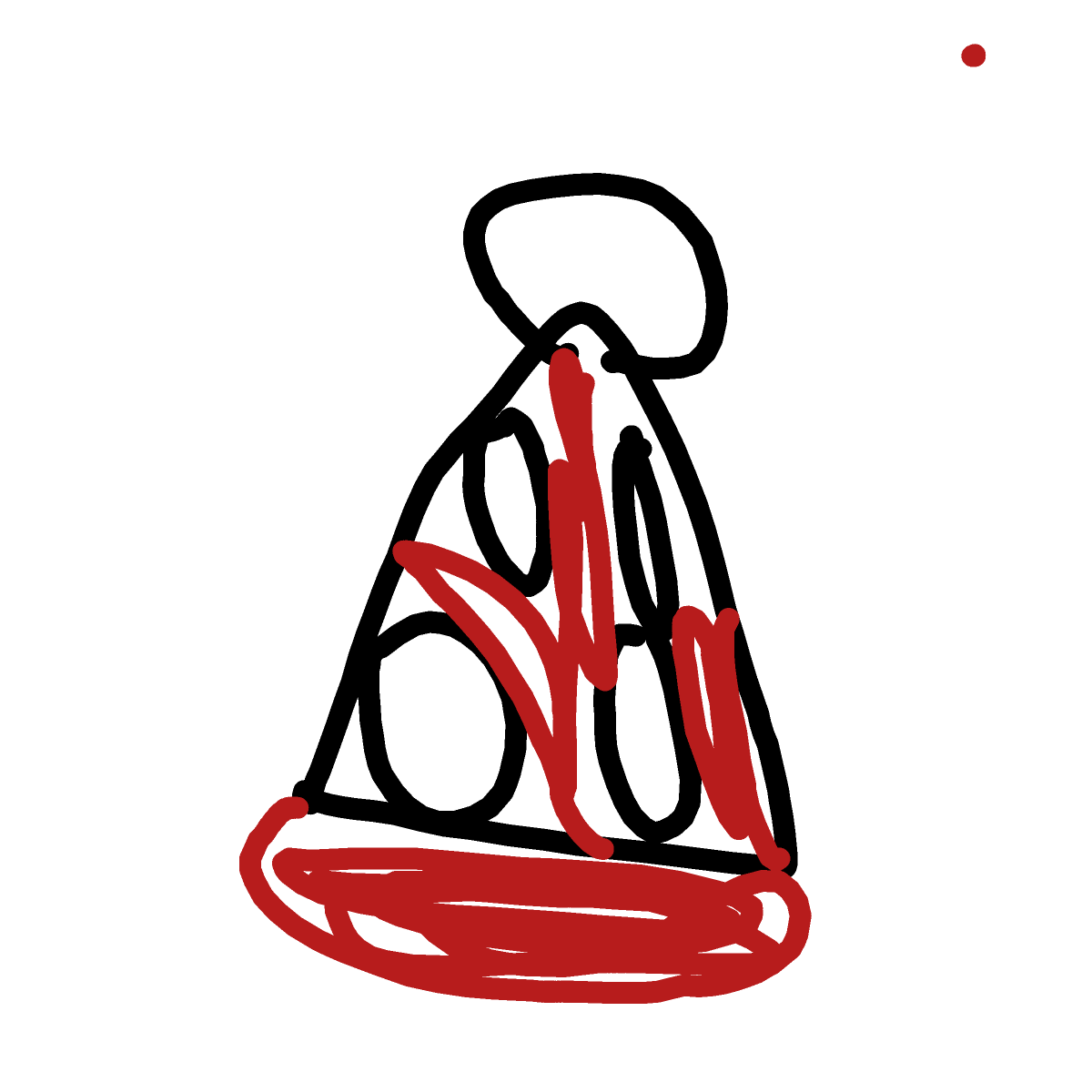 Party Hat drawing by BbJamminT