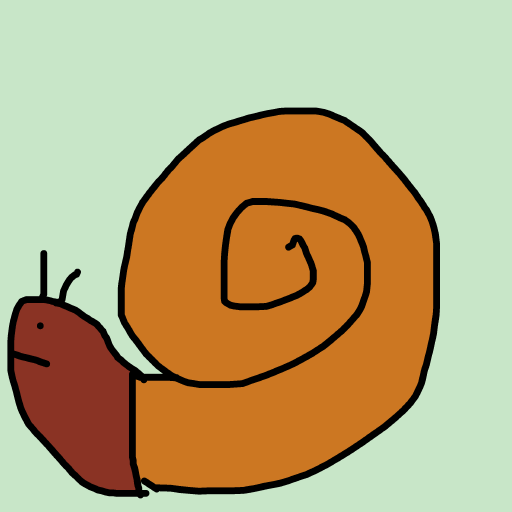 Snail drawing by ldiot