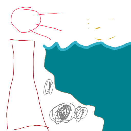 Lighthouse drawing by coal-mild-peace