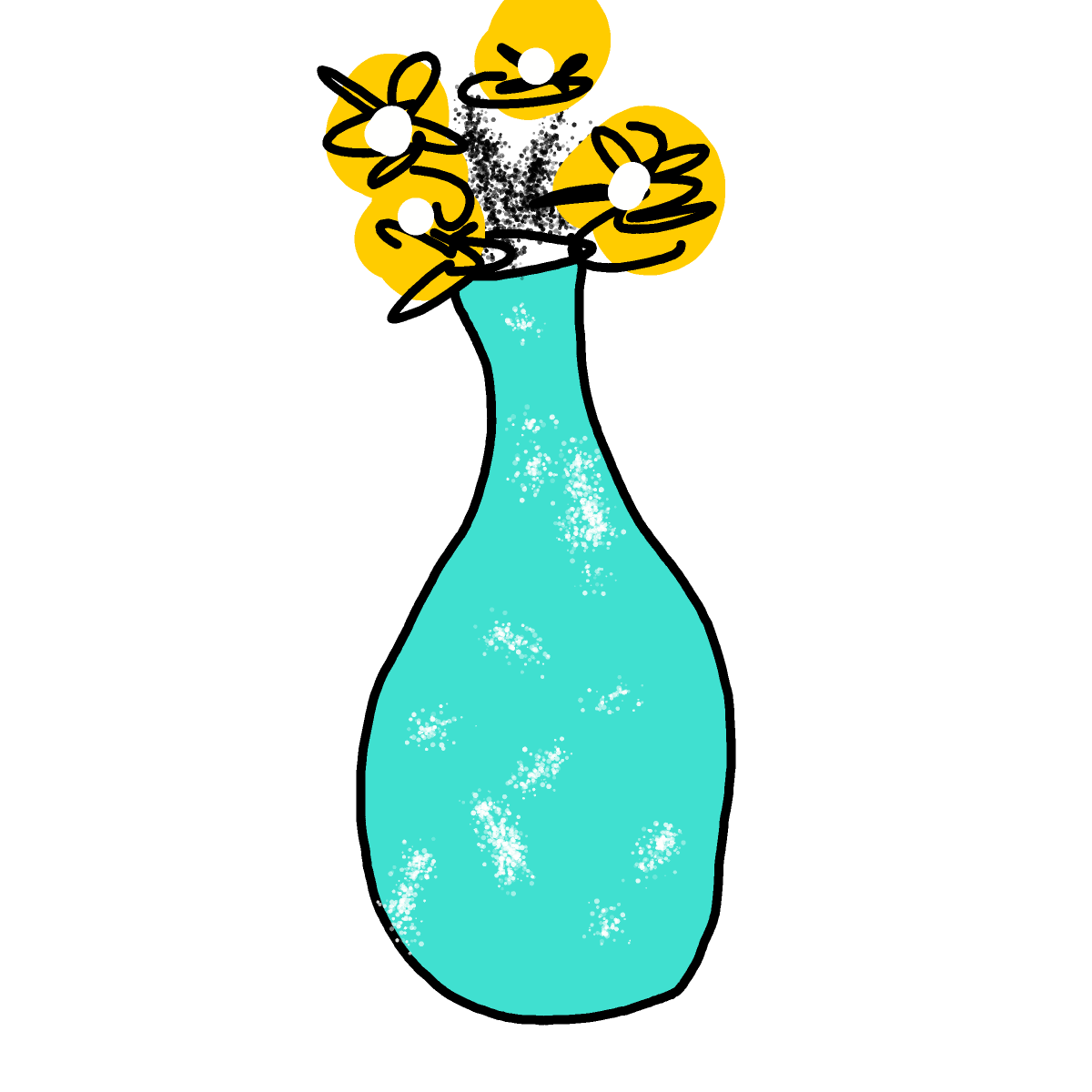 Vase drawing by Shew