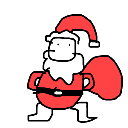 Santa drawing by honey crisp