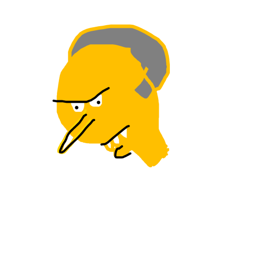 Mr Burns drawing by countnicula