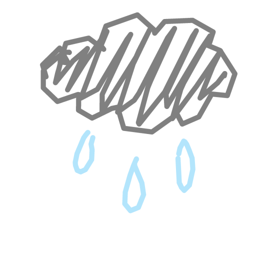 Raindrop drawing by Dada