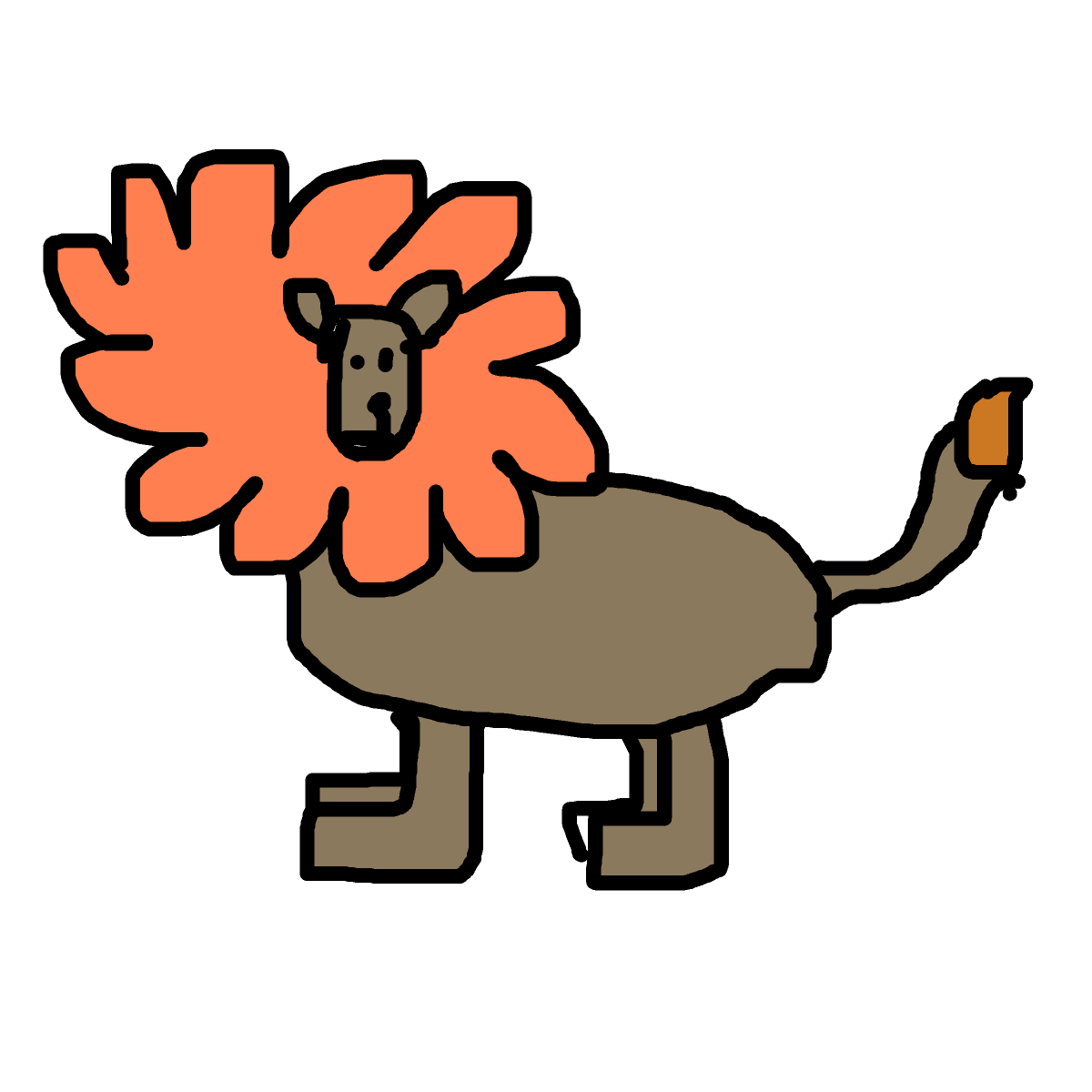 Lion drawing by mikestam195