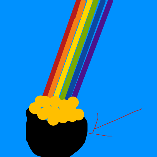 Pot of Gold drawing by nice-draw-designer