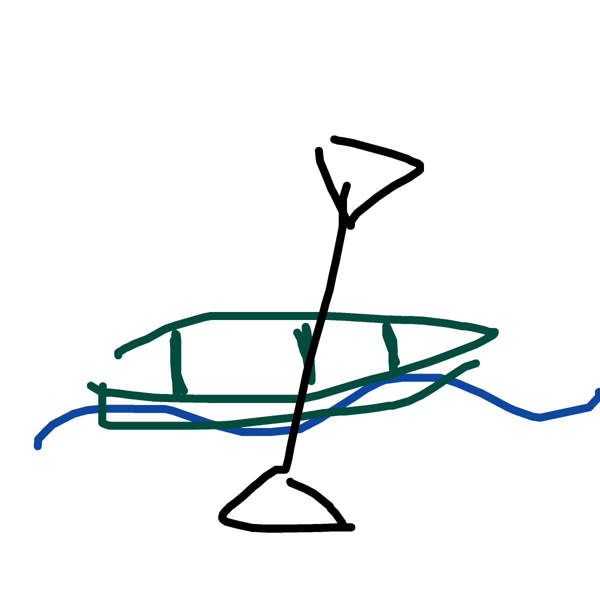 Kayak drawing by mimiyoupii