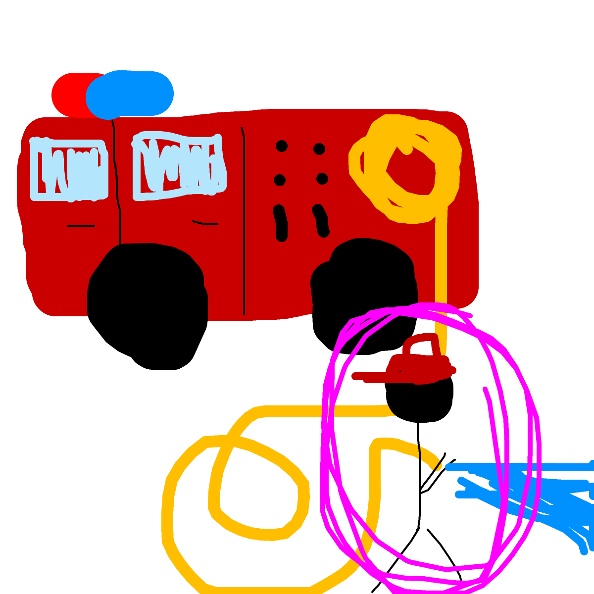 Firefighter drawing by cyan-star-wave