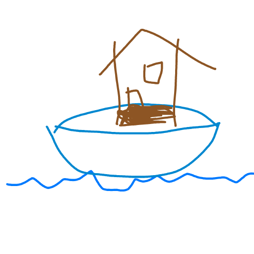 Houseboat drawing by coal-mild-peace