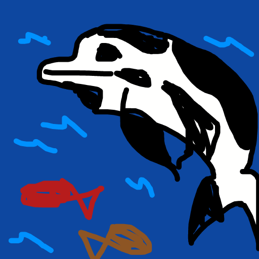 Whale drawing by oxox