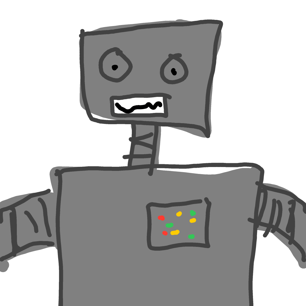 Robot drawing by Guardianoflives