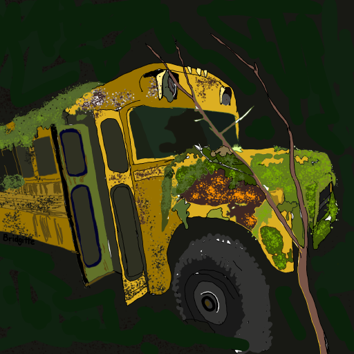 School Bus drawing by Bridgitte