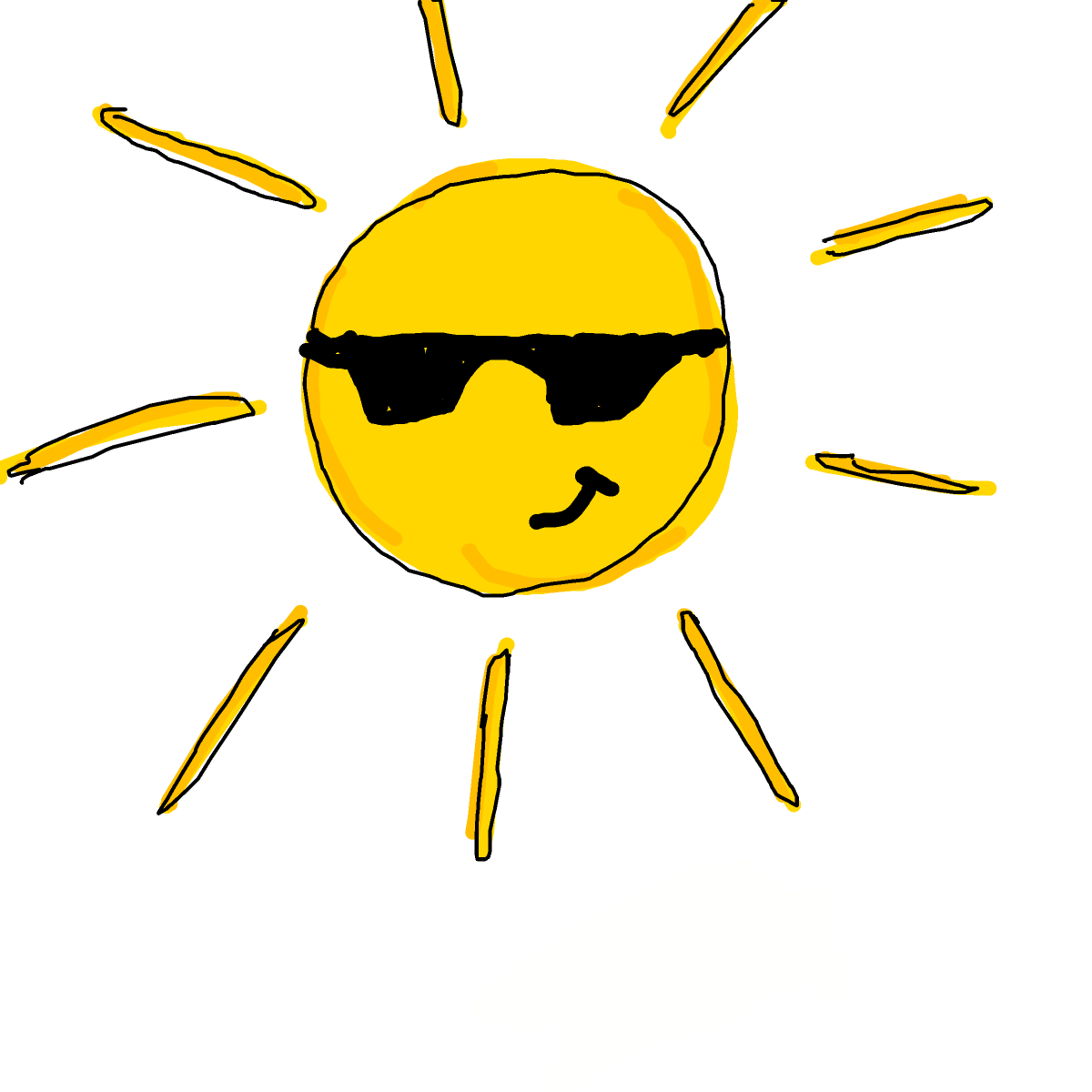 Sun drawing by tris - art _ wow