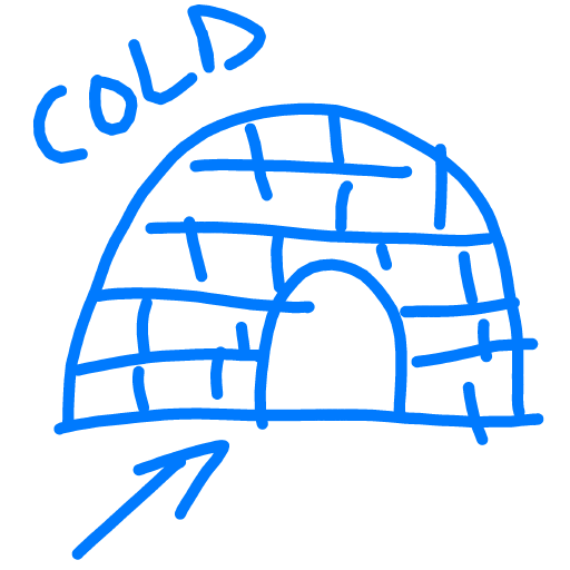 Igloo drawing by Suzi