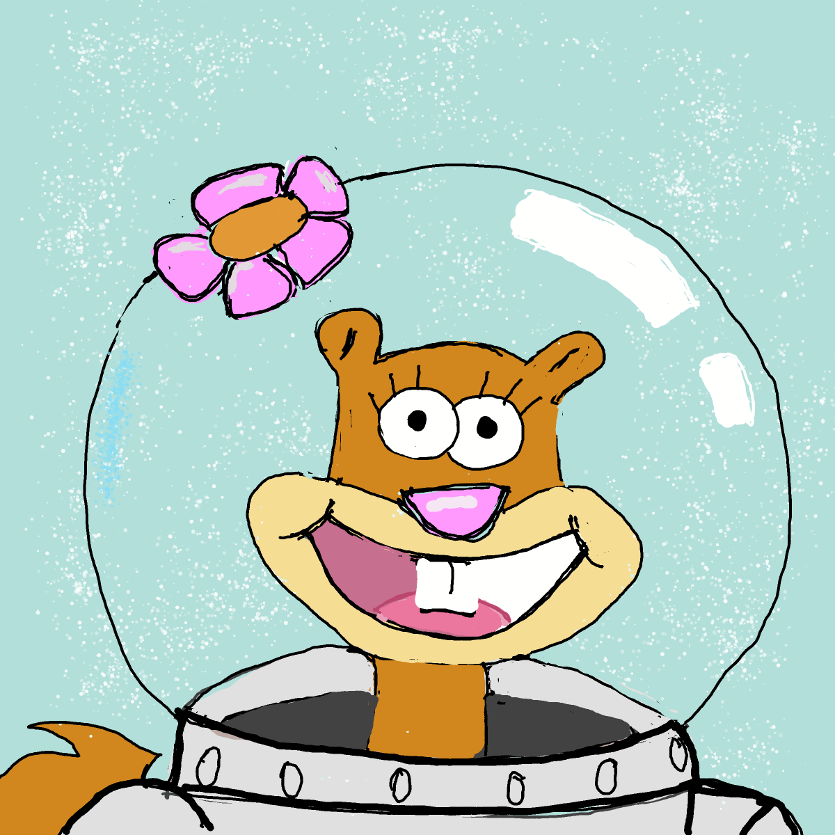 Sandy Cheeks drawing by manders