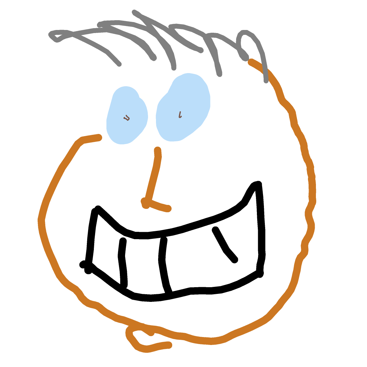 Smile drawing by moon-super-realm